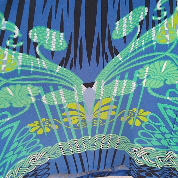 Jones New York Teal Blue and Green dress Size 4 - Picture 7 of 9